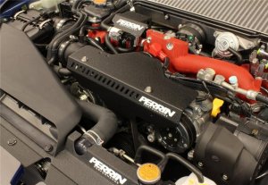 Subaru Impreza Pulley Cover - Perrin Performance - Black - `08-`11 Subaru Impreza Pulley Cover - Perrin Performance - Black - `08-`11